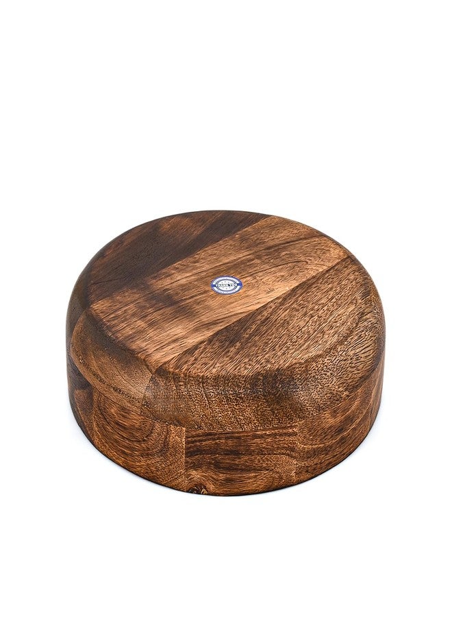 Kimona Decorative Bowl Mango Wood Home Decor Accessories for Coffee Table, Living Room Kitchen Décor (10" x 10" x 2.5") - Image 5